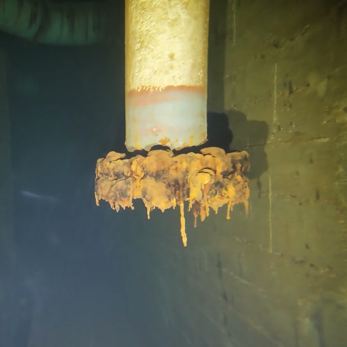 Sprinklertank-Inspektion: Betontank, 35 Jahre – Saugrohr Fuer Hydrantennetz Pumpenzentrale Korrosion Sprinkleranlage 02